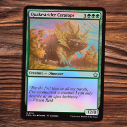 Quakestrider Ceratops - FOIL - Foundations - Magic the Gathering - Image 1