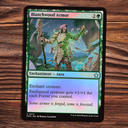 Blanchwood Armor - FOIL - Foundations - Magic the Gathering - Image 1