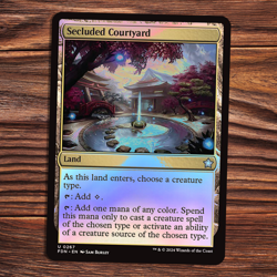 Secluded Courtyard - FOIL - Foundations - Magic the Gathering - Image 1