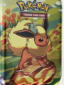 Pokemon TCG Prismatic Evolutions Mini Tin Flareon New Sealed - Image 1