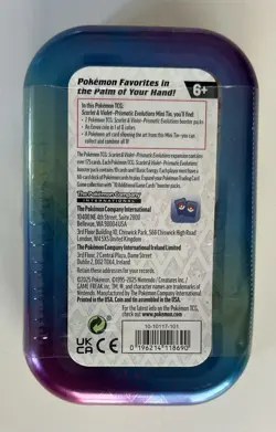 Pokemon TCG Prismatic Evolutions Mini Tin Flareon New Sealed - Image 4