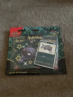 Pokemon Paldean Fates Tech Sticker Collection Maschiff 3 Pack Blister - Image 1