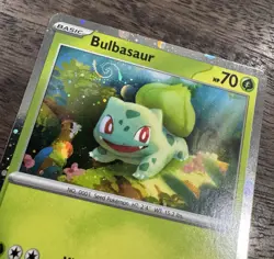 🔥 HD Galaxy "Mew" Swirl 🔥 Bulbasaur 046 Cosmos Holo Promo - NM Pokemon Poster - Image 3