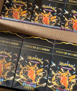 Pokemon Scarlet and Violet Paldean Fates Factory Sealed Booster Bundle Display - Image 2
