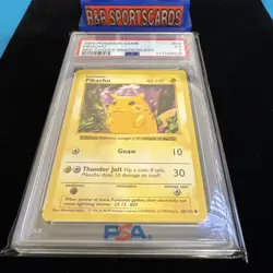 1999 Pokemon Game #58 Pikachu Red Cheeks - Shadowless PSA5 EX - Image 3