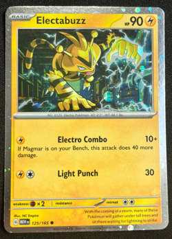 Electabuzz 125/165 Cosmos Holo Rare Promo 151 Pokemon 🌀HD SWIRL NM - Image 1