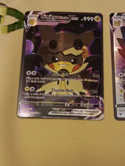 2 Pikachu Pokemon Card Holo GX VSTAR VMAX GX EX Cosplay Art - Image 2