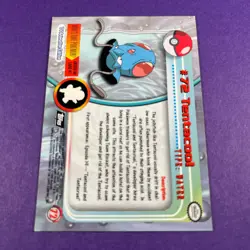 Topps Pokemon Tentacool Non Holo 72 Series 1 Card Black Topps Trading Card - Image 3