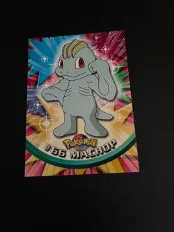 Topps Pokemon Machop 66 Series 1 Card Blue Topps Trading Card Vintage - Image 2