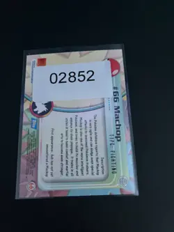 Topps Pokemon Machop 66 Series 1 Card Blue Topps Trading Card Vintage - Image 5
