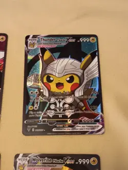 4 Pikachu Pokemon Card Holo GX VSTAR VMAX GX EX Cosplay Art - Image 3