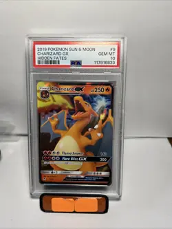 2019 Pokemon Sun And Moon Charizard GX Hidden Fates #9 PSA 10 - Image 1