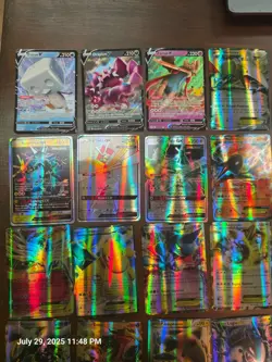 45 assorted Pokemon cards from common to EX, GX, and V - Image 5