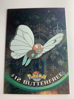 1999 Topps Pokemon TV #12 Butterfree Silver Foil Black Logo (Pokeballs 4th Print - Image 1