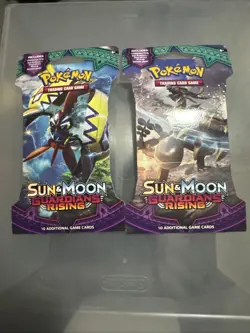 New Pokemon TCG Sun and Moon Guardians Rising Booster Packs (2) - Image 1