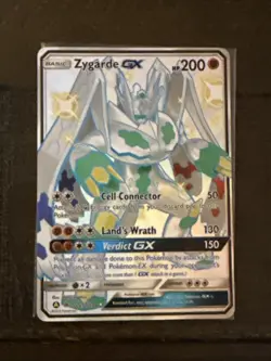 Pokemon Card Zygarde GX SV65/SV94 Full Art Shiny Holo Rare Hidden Fates - Image 1