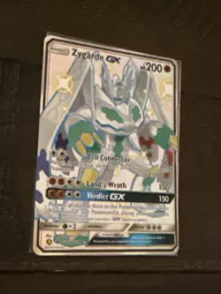 Pokemon Card Zygarde GX SV65/SV94 Full Art Shiny Holo Rare Hidden Fates - Image 2