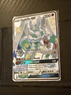 Pokemon Card Zygarde GX SV65/SV94 Full Art Shiny Holo Rare Hidden Fates - Image 3