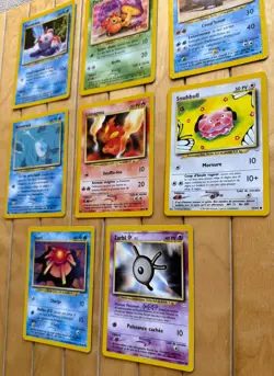Lot de 8 cartes Pokemon - NEO REVELATION (2002) - Poissirene & autres - Image 3