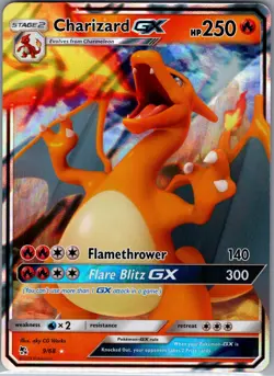 Charizard GX 9/68 - Pokemon TCG Hidden Fates - Ultra Rare Holo (NM) - Image 1