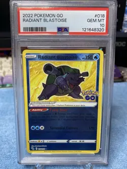 2022 Pokemon GO Radiant Blastoise PSA 10 Gem Mint - Pokemon TCG - Image 1