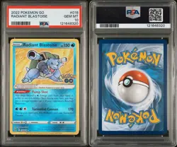 2022 Pokemon GO Radiant Blastoise PSA 10 Gem Mint - Pokemon TCG - Image 3