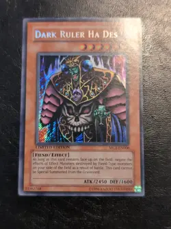 Yu-Gi-Oh! SECRET RARE HOLO CARD DARK RULER HA DES MC1-EN006 LP - Image 1