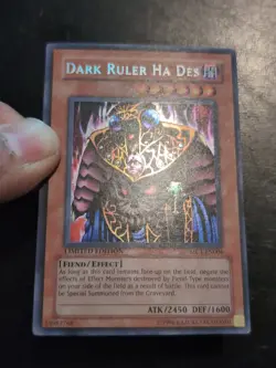 Yu-Gi-Oh! SECRET RARE HOLO CARD DARK RULER HA DES MC1-EN006 LP - Image 2