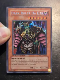 Yu-Gi-Oh! SECRET RARE HOLO CARD DARK RULER HA DES MC1-EN006 LP - Image 3