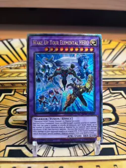 Yugioh Wecke deinen Elementar- Helden MP24-EN018 Quater Century Secret Rare - Image 1