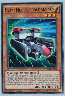 Yugioh! Heavy Mech Support Armor SDKS-EN004 Common 1st Edition - Image 1