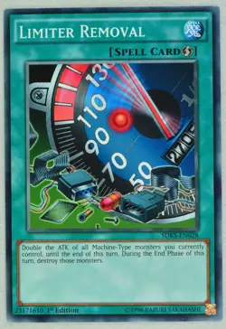 Yugioh! Limiter Removal SDKS-EN028 Common 1st Edition - Image 1