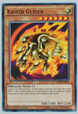 Yugioh! Kaiser Glider SDKS-EN010 Common 1st Edition - Image 1