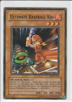 Ultimate Baseball Kid Yu-Gi-Oh! TCG SOD-EN021 Soul of the Duelist Common - Image 1