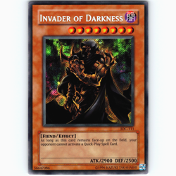 Yugioh Invader of Darkness IOC-111 Unlimited Secret Rare Holo - NM 💎 - Image 1