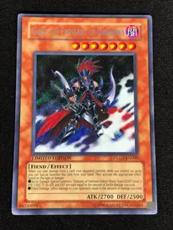 Yugioh Gorz The Emissary of Darkness DLG1-EN000 SECRET (NM) - Image 1