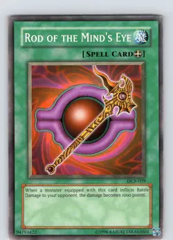 Yu-Gi-Oh TCG Rod Of The Mind's Eye DCR-039 Unlimited Regular Common Card LP-NM - Image 1