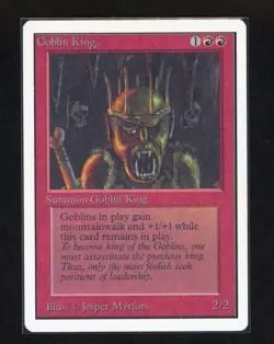 MTG Magic the Gathering | Unlimited - GOBLIN KING | free combined shipping - Image 1