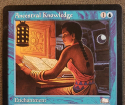 MTG - Ancestral Knowledge - Weatherlight - Rare MINT UN-PLAYED CARD (DS3D1PY).. - Image 3