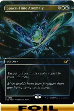 1x - Space-Time Anomaly - FOIL BORDERLESS - Edge of Eternities - NM MTG - Image 1