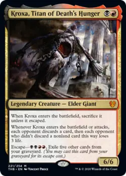 MTG - Kroxa, Titan of Death's Hunger - Theros Beyond Death - NM, English Magic F - Image 1
