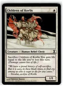 MTG Magic The Gathering Children of Korlis Common Moderately Played - Image 1