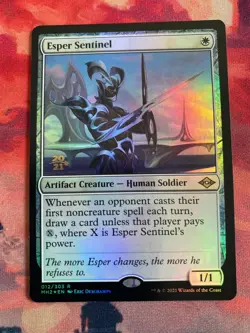 MTG Modern Horizons 2 Esper Sentinel Promo Foil - Image 1