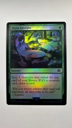 MTG Lord of the Rings Elven Farsight Foil #161 LOTR Magic the Gathering - Image 1