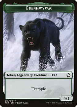 MTG Magic AFR D&D Forgotten Realms - 1x EN EX TOKEN 013 Guenhwyvar - Image 1