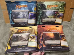 MTG Magic Planechase 2012 Sealed 4 Deck Box Set Night of Ninja Planes ENGLISH #1 - Image 1