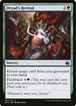 ✨MTG Dryad's Revival RHolo 2021 Innistrad Midnight Hunt 183/277 Unplayed NM - Image 1
