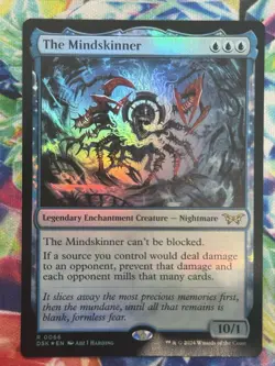 x1 The Mindskinner - Foil R MTG Duskmourn: House of Horror M/NM, English - Image 1