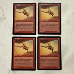 Magic the Gathering MTG Mogg Fanatic Play Set Of 4 Cards - Image 1