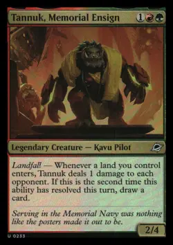 Tannuk, Memorial Ensign Foil Edge of Eternities MTG NM - Image 1